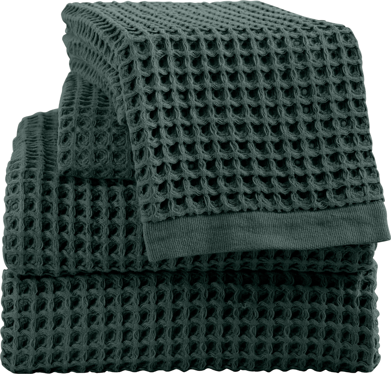 Prosop de baie WAFFLE verde 50/80 cm 100% bumbac