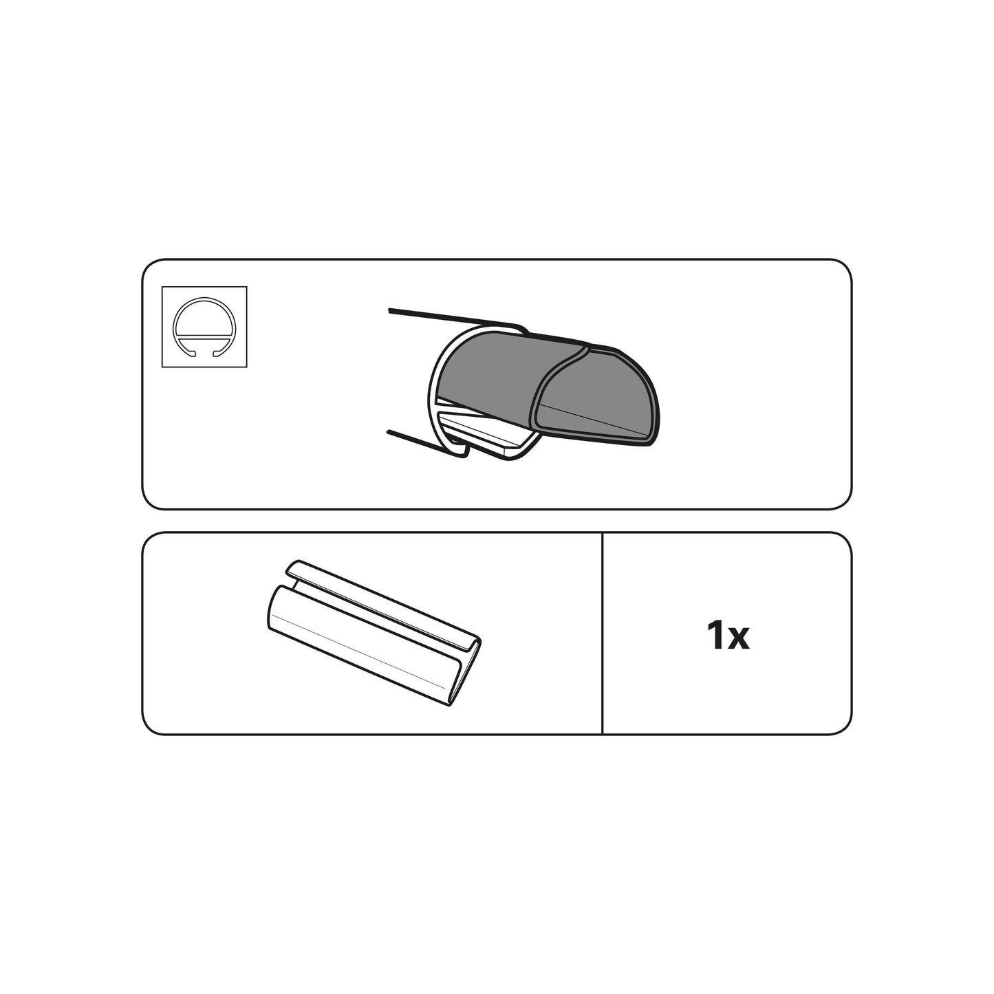 Sliding profile connection element I 20mm