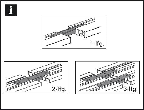 Element îmbinare șine din aluminiu