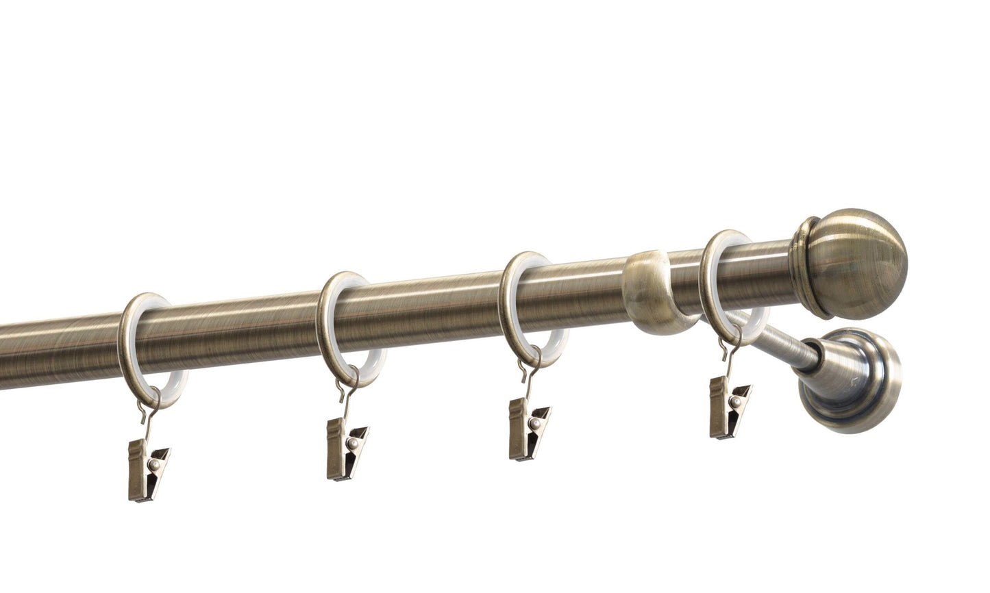 Kit galerie metal Pluton 19mm Argintiu satin 200 cm