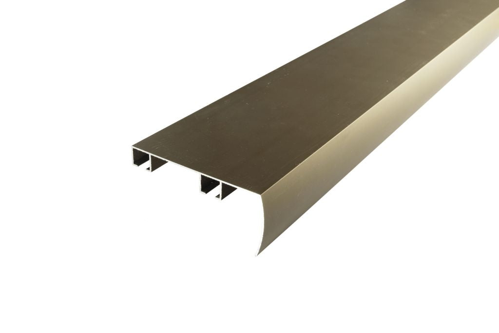 Sistem Decolino 03, șină dublă din aluminiu cu mascare turnată din fabrică, bronz