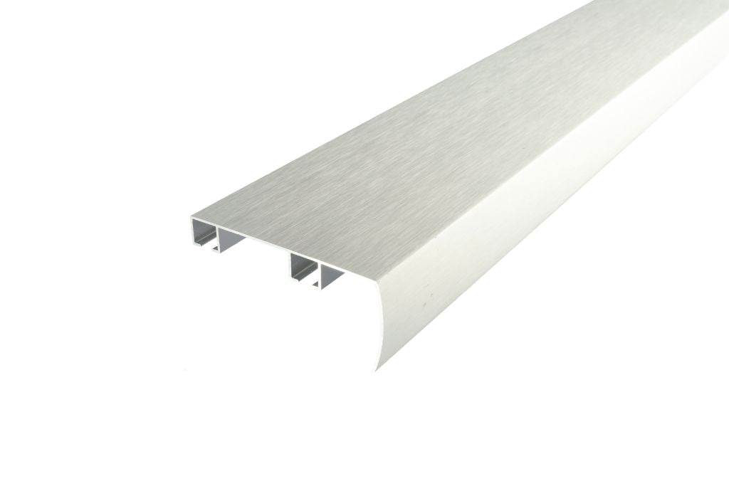 Sistem Decolino 05, șină dublă din aluminiu cu mascare turnată din fabrică, argintiu