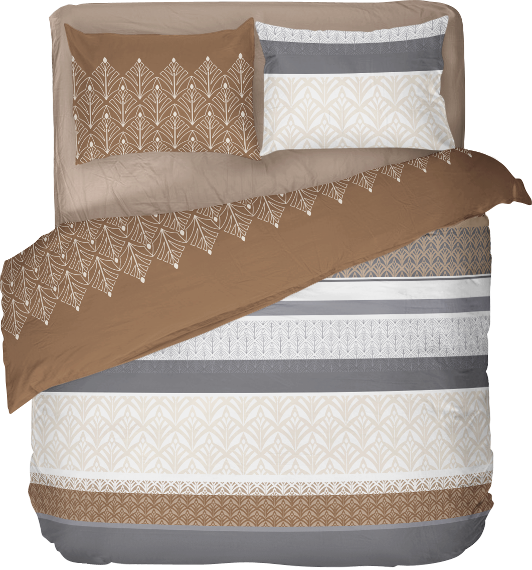 Lenjerie de pat dublu LARA, 100% bumbac ranforce, 4 piese