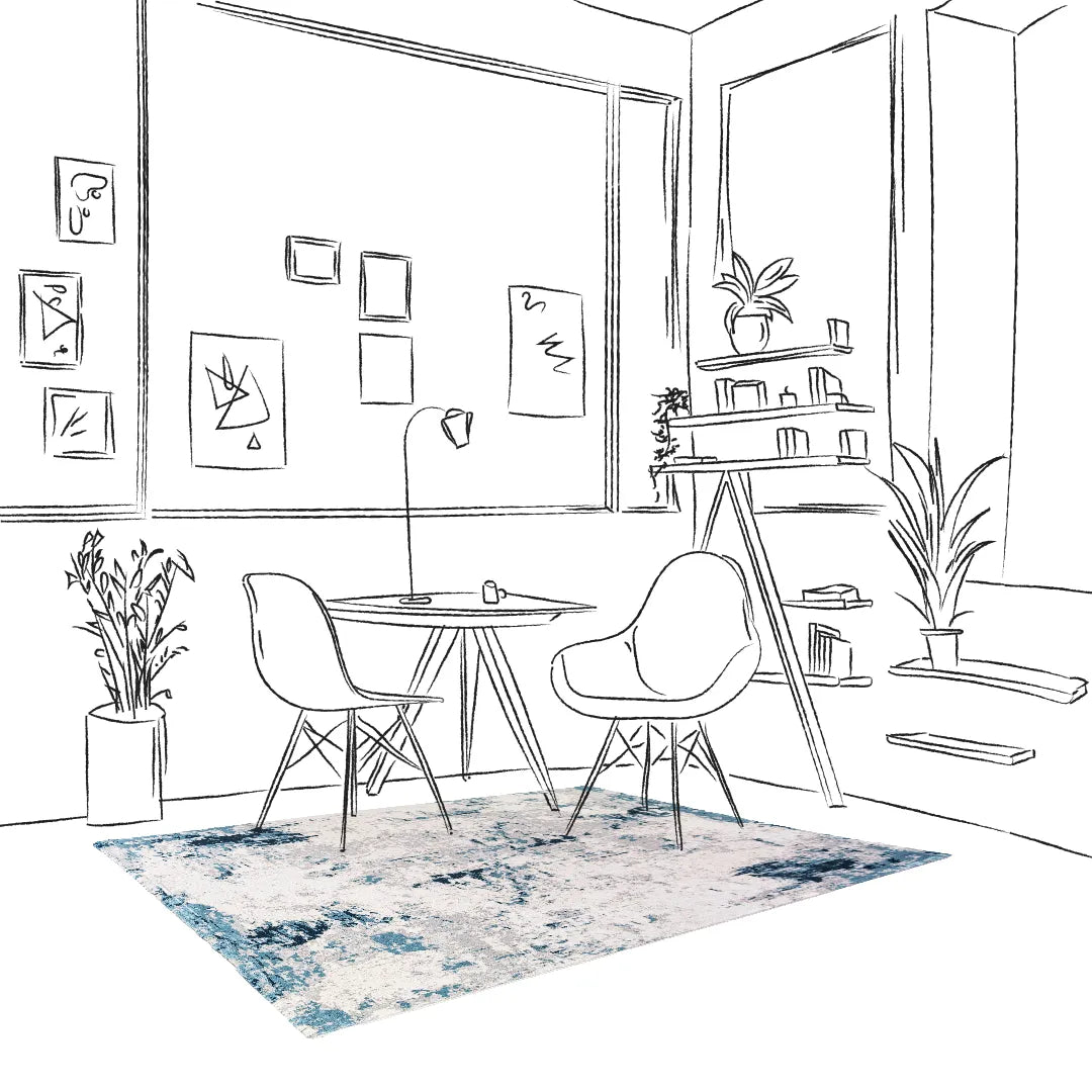 Covor ALLURE Abalone Gri Albastru