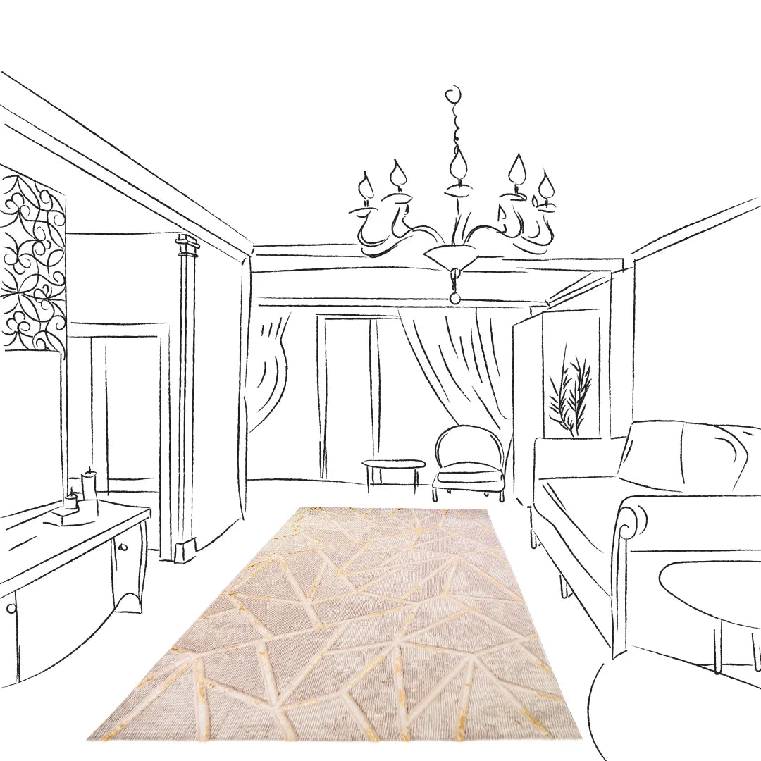 EVA Gold Glass Carpet