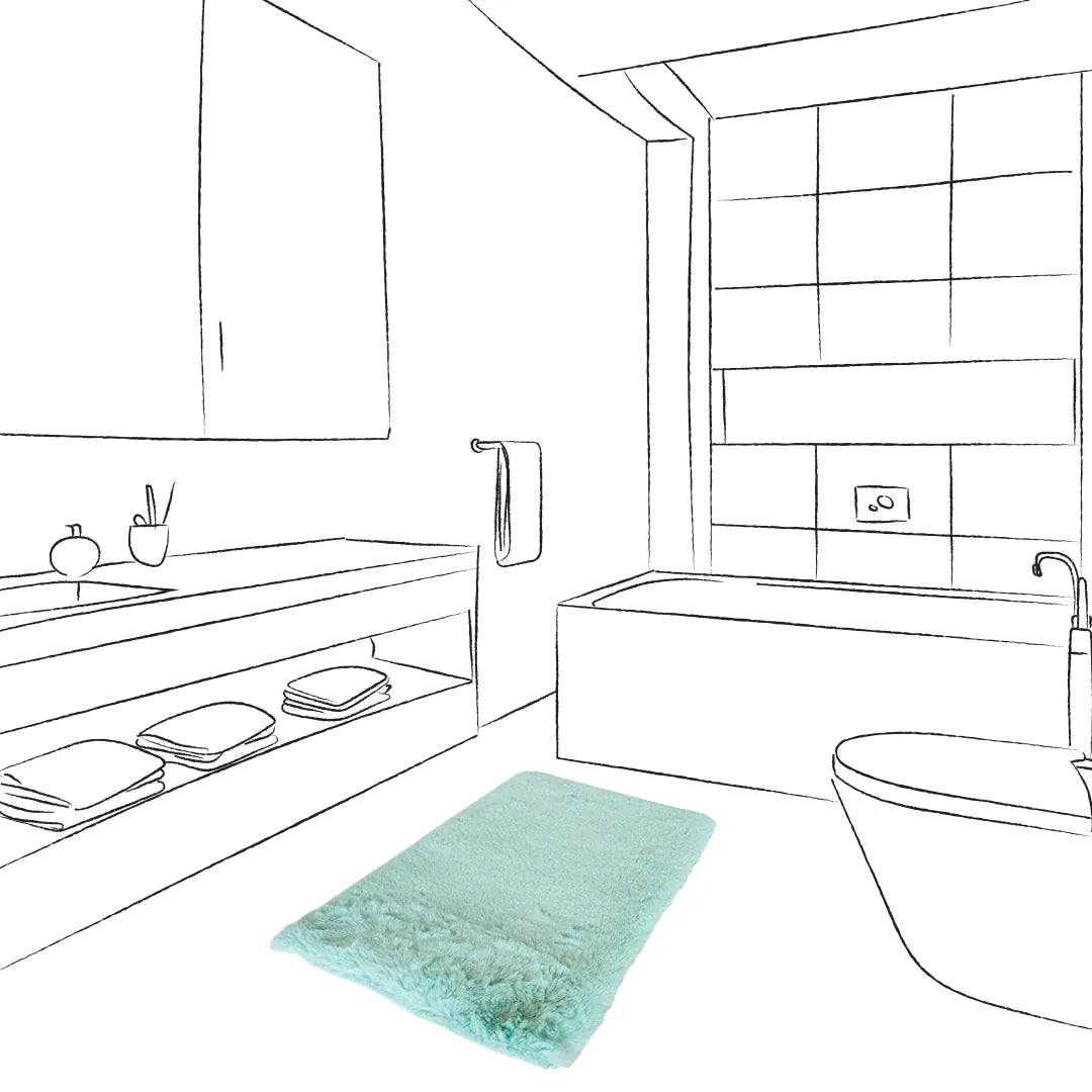 Covor SOFTLINE MATS Teal Cloud