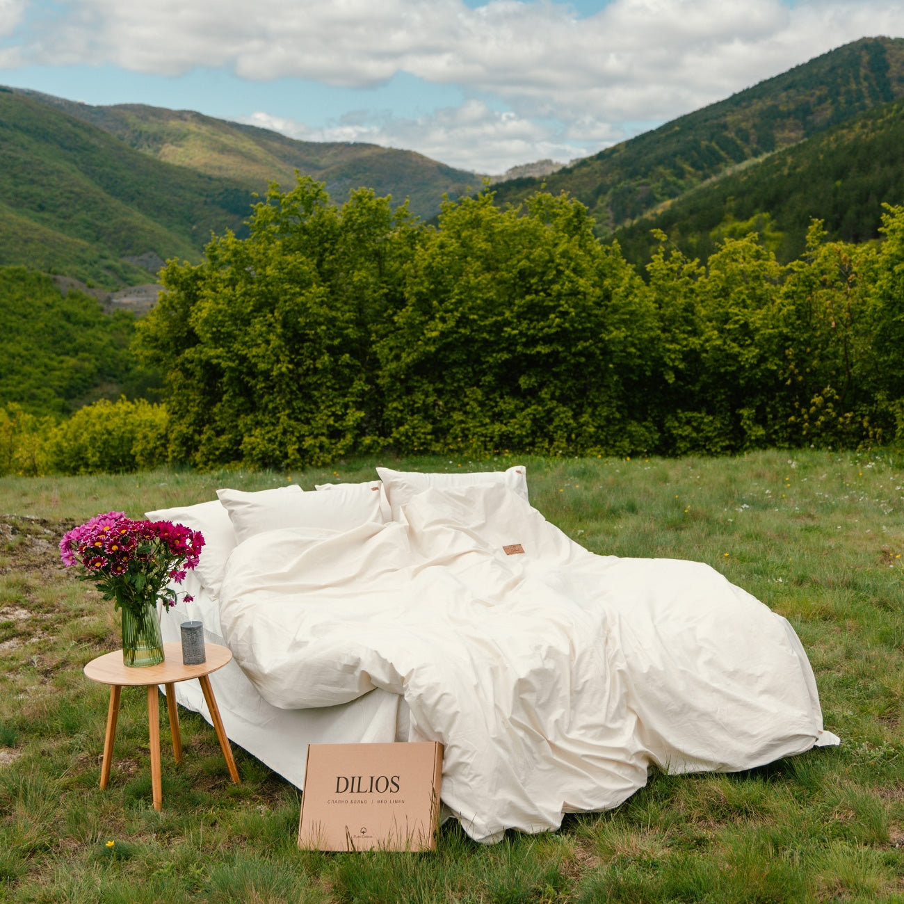 Set fete de perna NATURAL 50/70 100% bumbac natural netratat