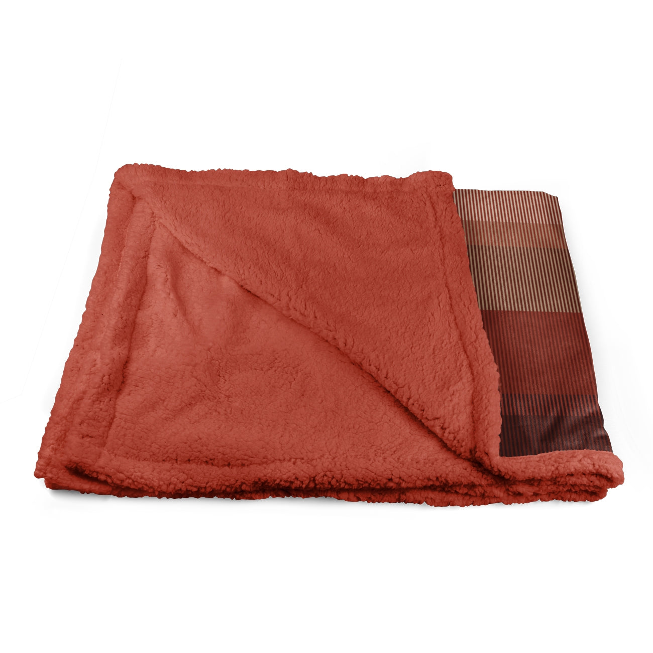 Soft blanket NEPTUNE TERRACOTTA 200/220 cm