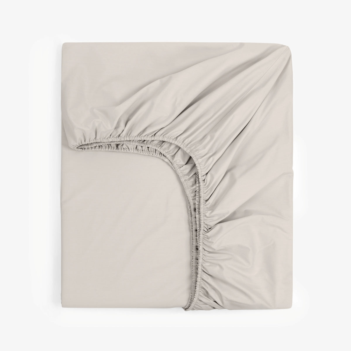 Cearsaf de pat cu elastic GRI DESCHIS PERCALE 100/200/30 cm