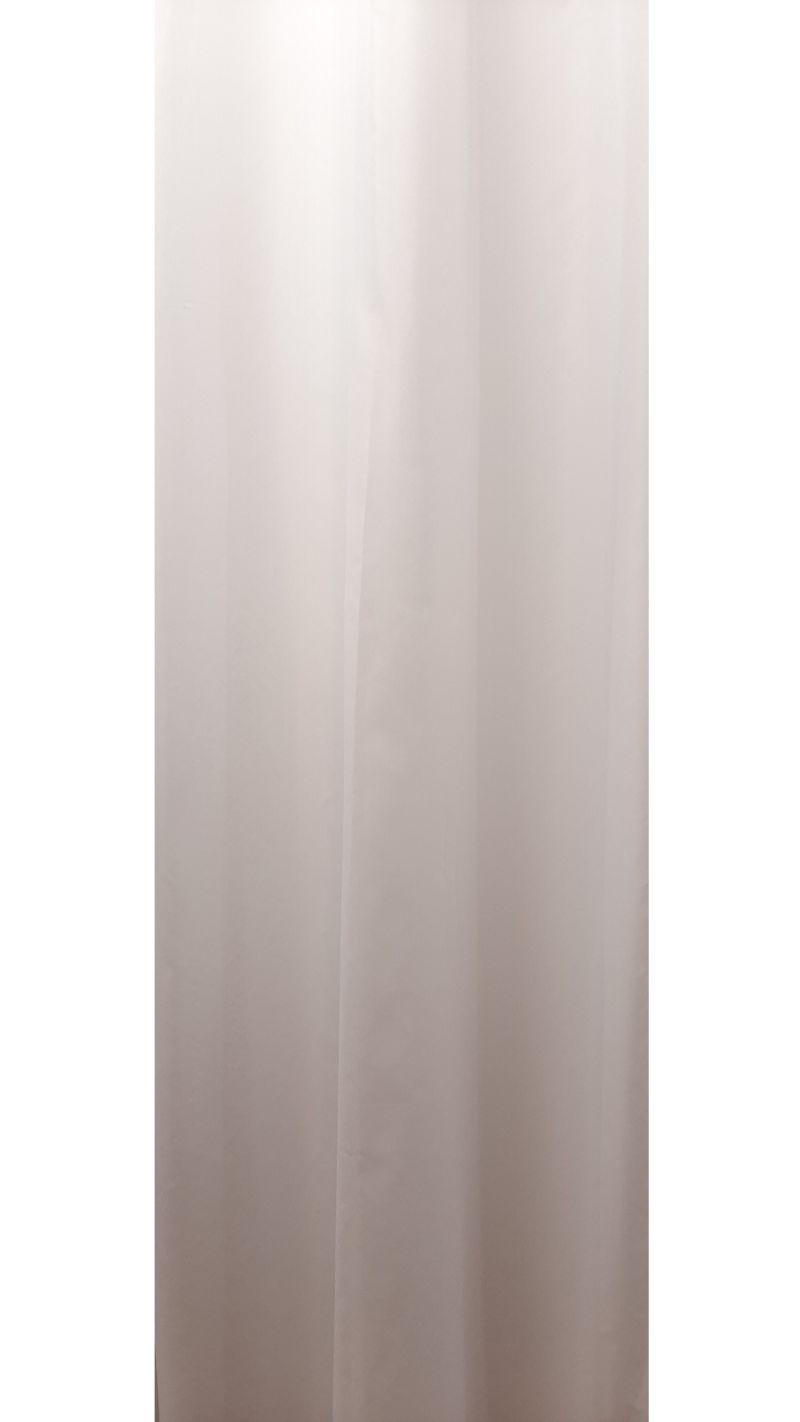 Perdea 26890/02, albă, simplă, mătase și PES