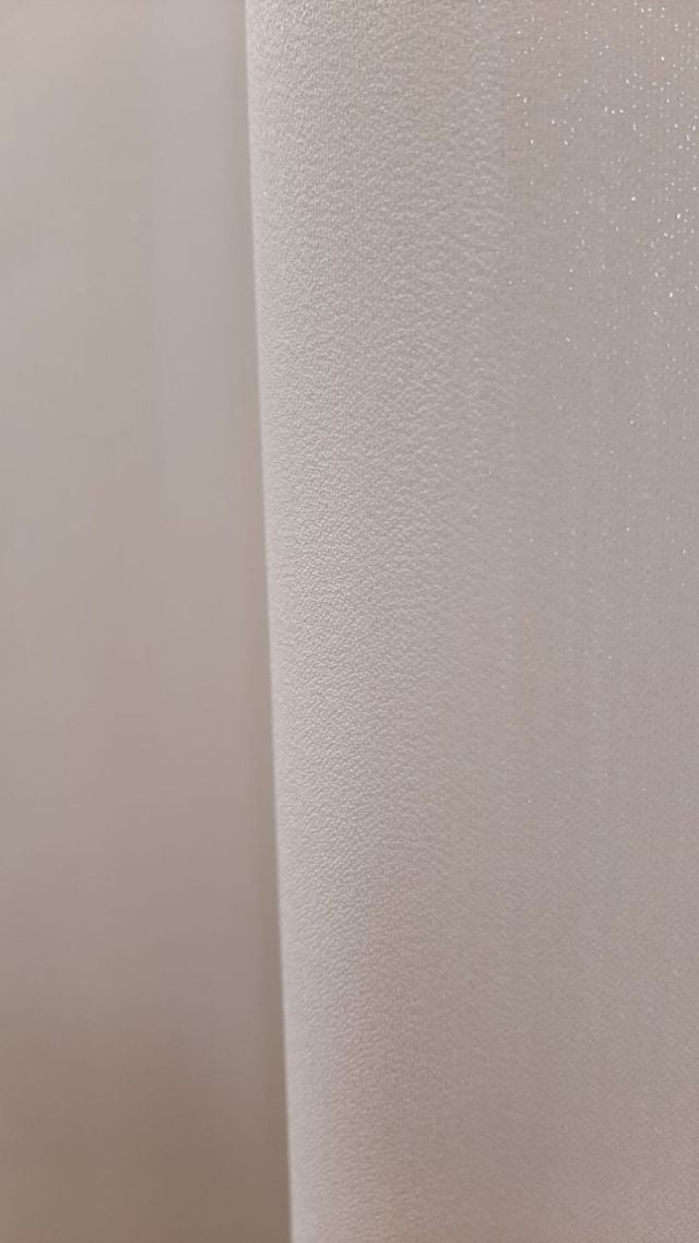 Perdea 43720/5, in, grej, sidefată, cu patină