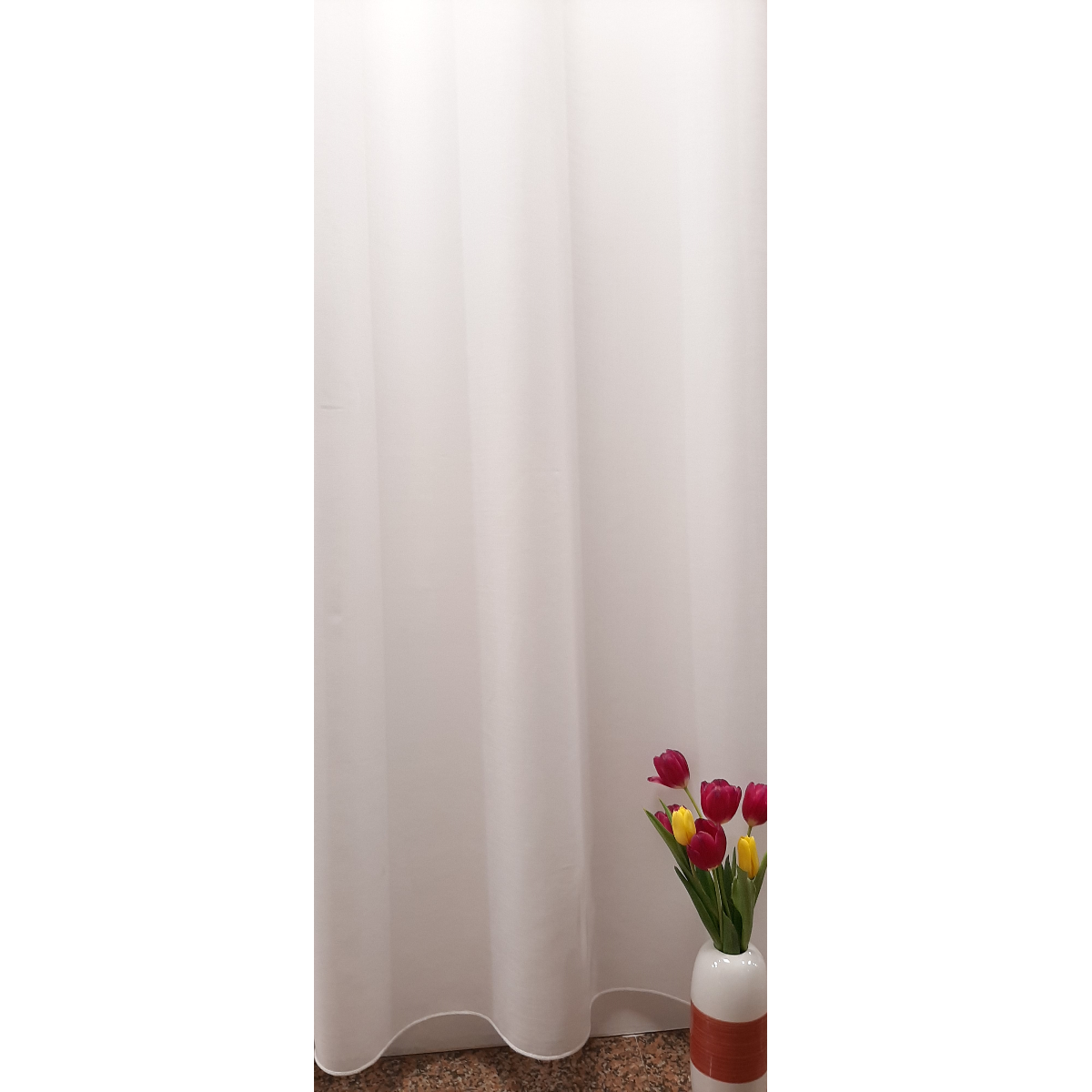 Perdea A3 3049/403, in, albă, simplă