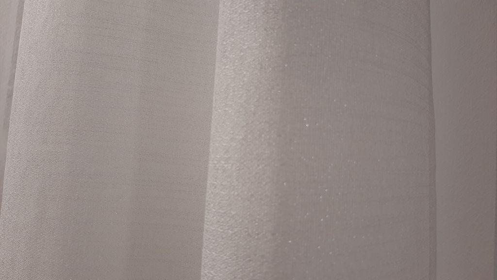 Perdea 48800/03, in, albă, model patinat