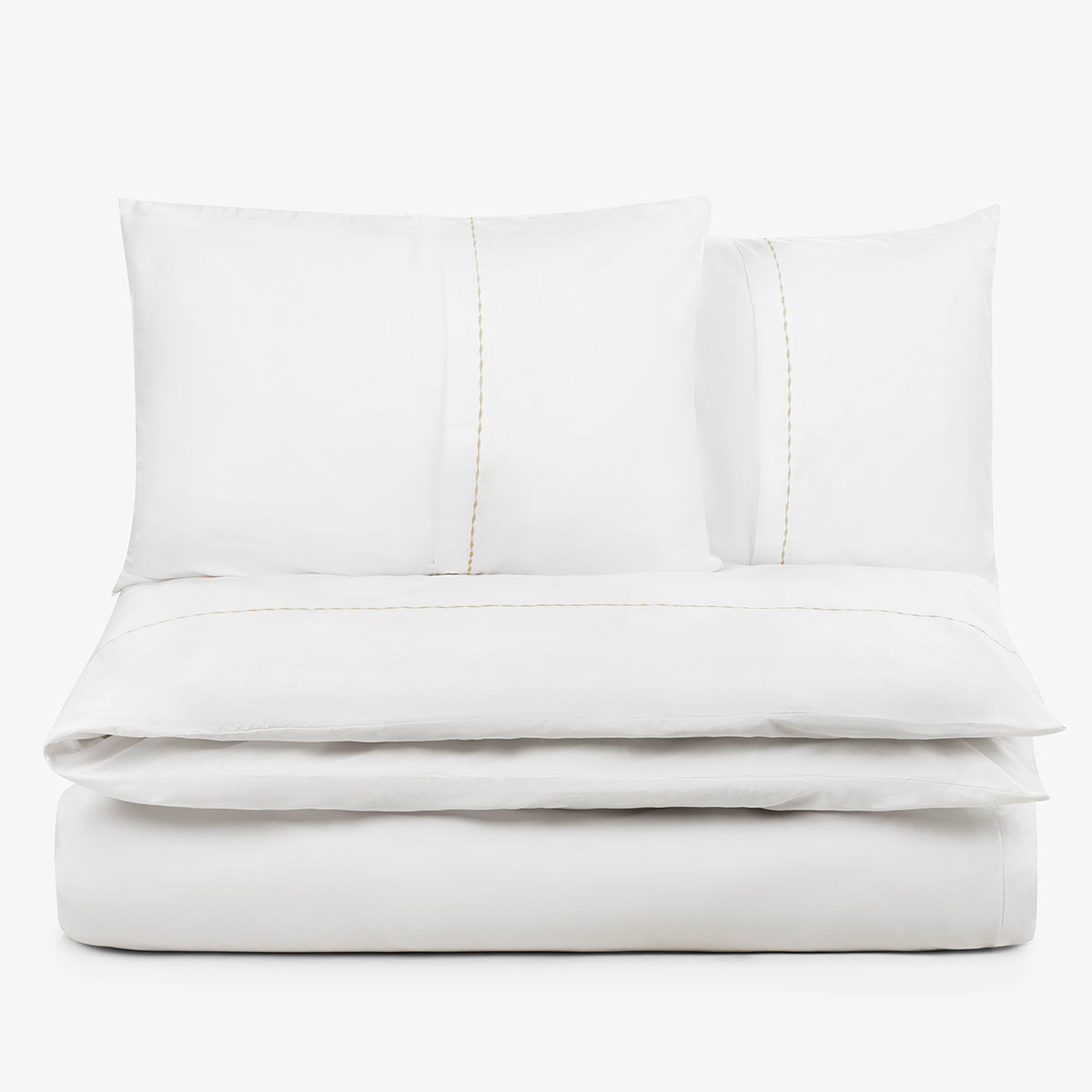 Lenjerie de pat din bumbac satinat PREMIUM CLASIC BEJ 3 piese