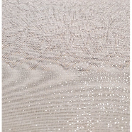 Napron Silver Christmas, pentru masa festivă de Crăciun și Anul Nou, bumbac, argintiu, dimensiuni 45 x 95 cm