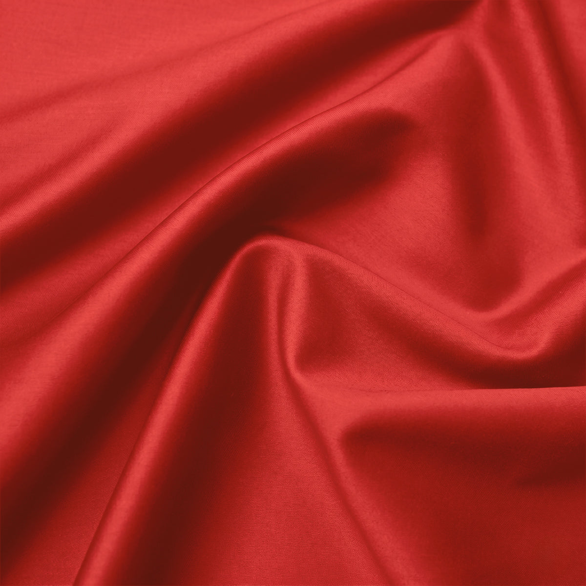 Fata de perna SATEEN ROSU 50/70 cm 100% bumbac satinat