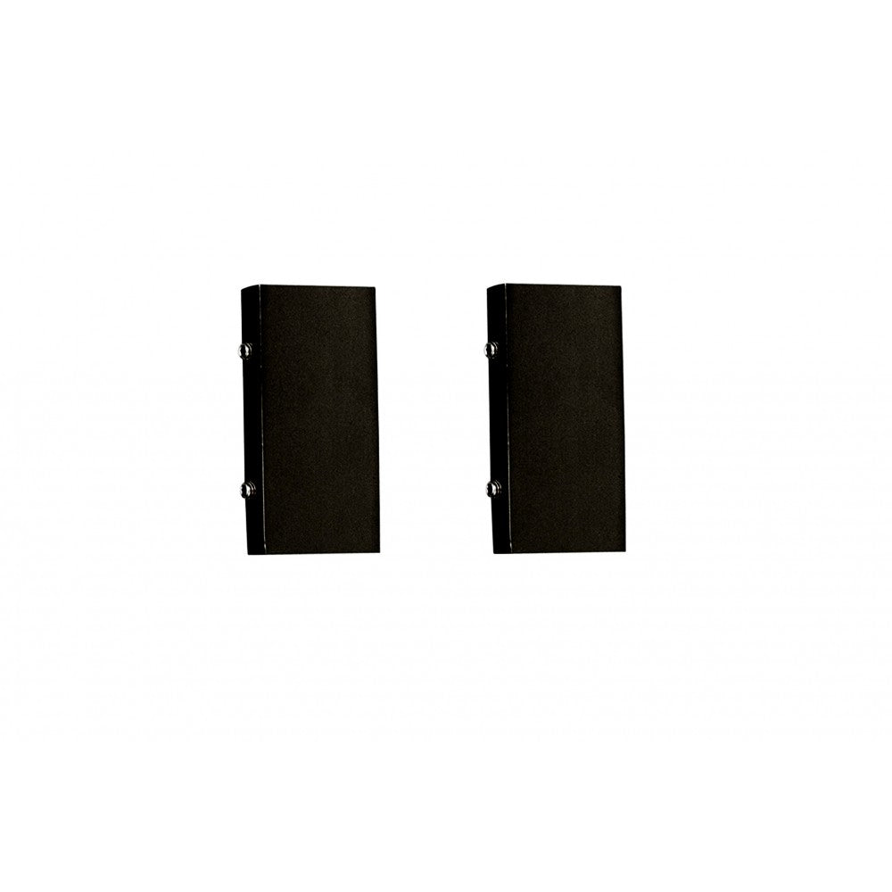Set 2 capete sina aluminiu PL, negru mat
