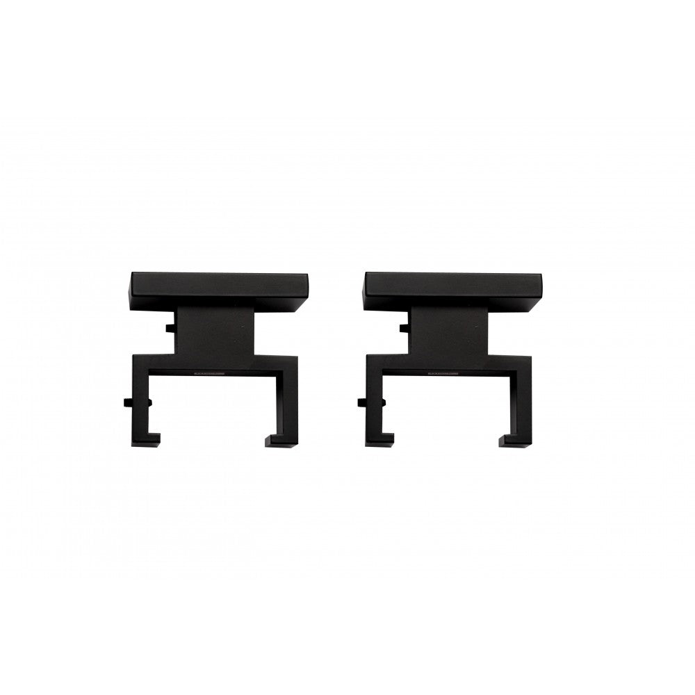 Set 2 console de tavan pentru fixare sina PL, aluminiu, negru mat