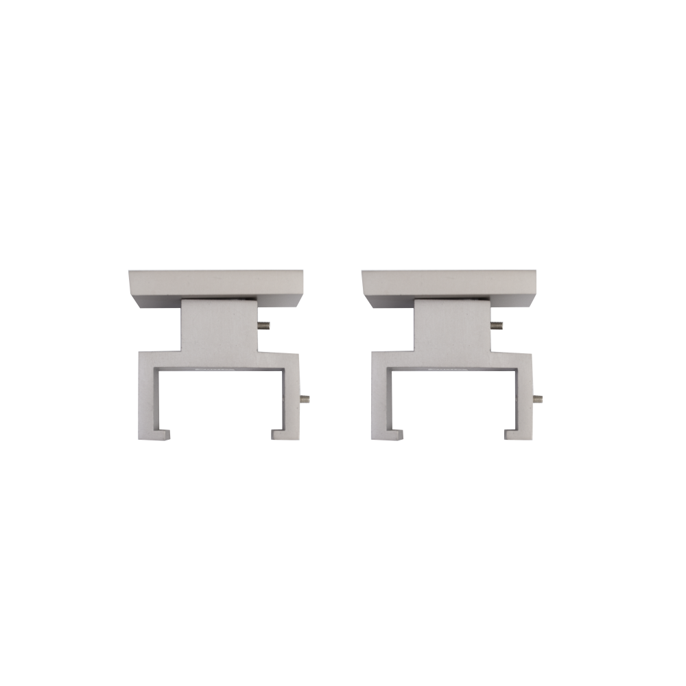 Set 2 console de tavan pentru fixare sina PL, aluminiu, nichel satinat