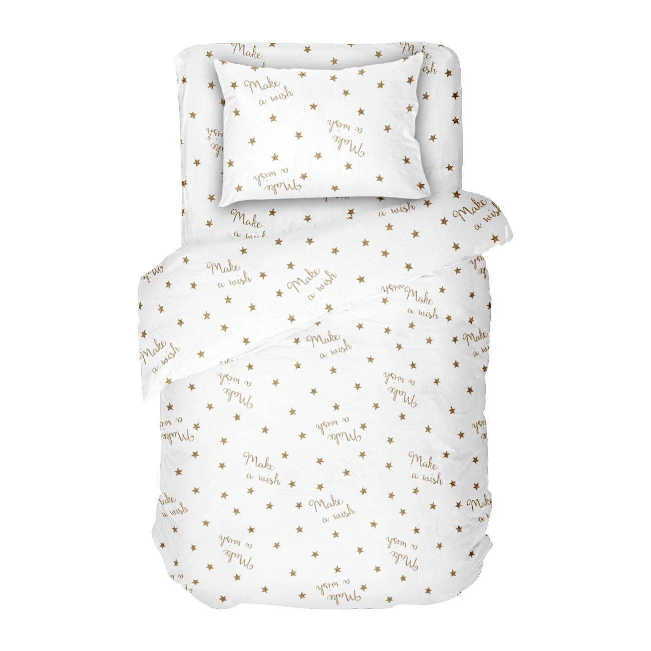 Lenjerie de pat pentru copii MAKE A WISH 2 100% Bumbac Ranforce 3 piese