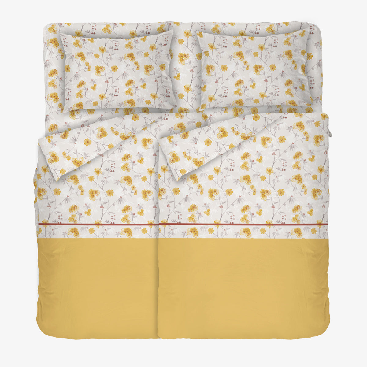 Lenjerie de pat SUNNY 100% bumbac ranforce 5 piese