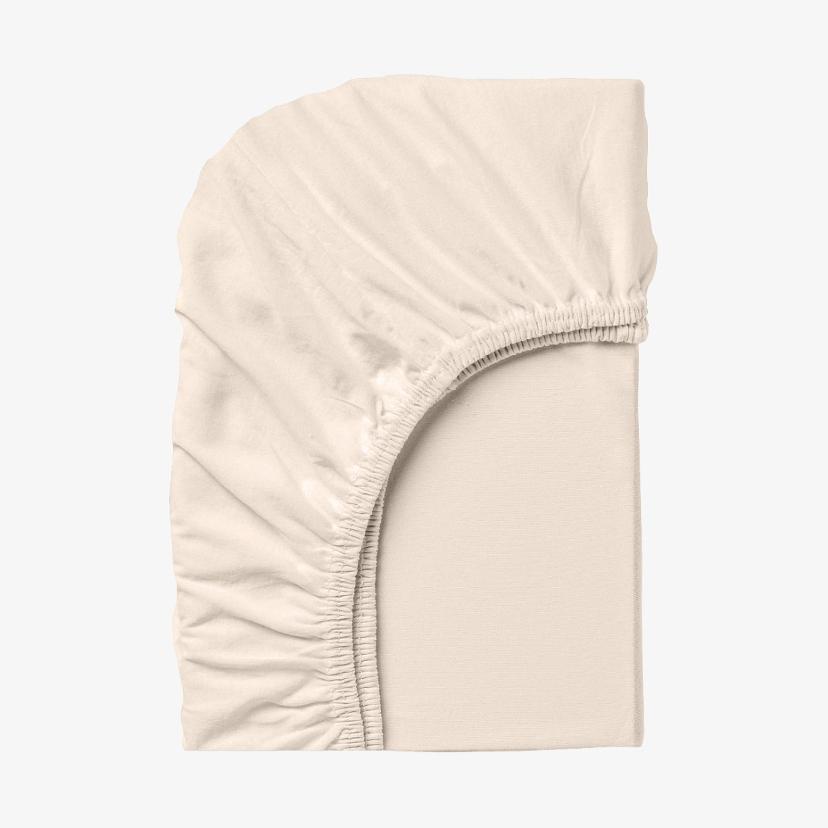 Cearșaf cu elastic 90/200/25 ECRU Jersey de Bumbac