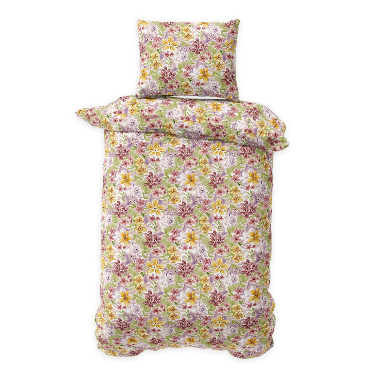 Lenjerie de pat fara cearsaf de pat VERANO 100% bumbac ranforce 2 piese
