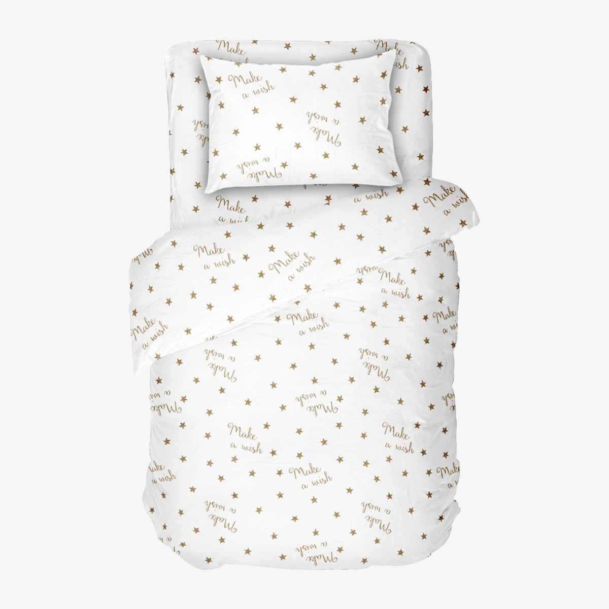 Lenjerie de pat pentru copii MAKE A WISH 2 100% Bumbac Ranforce 3 piese