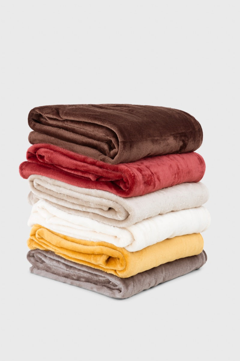 Patura polar VELVET BIO BORDEAUX 130/170 cm