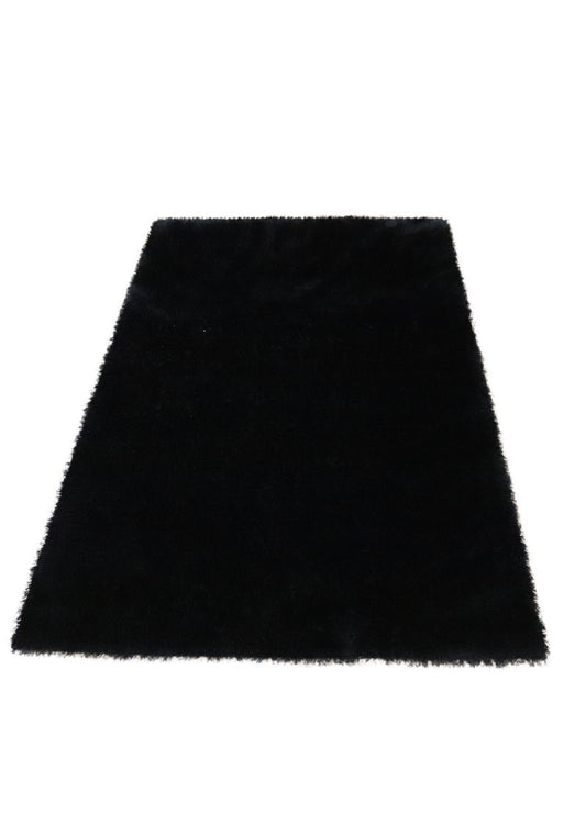 Covor cu fir lung, 160 x 230 cm, negru