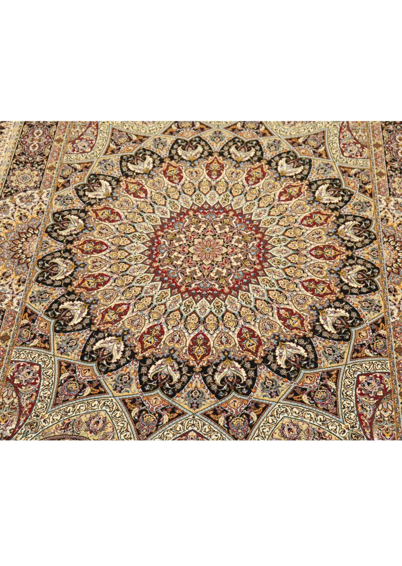 Covor Abrishim 3809A, mătase și bambus, 150 x 230 cm, multicolor