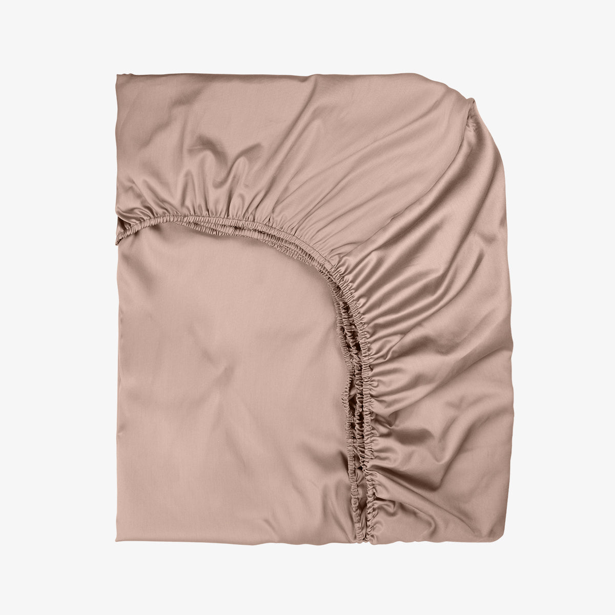 Cearsaf de pat cu elastic SATEEN ROSE 200/200/25 cm 100% bumbac satinat