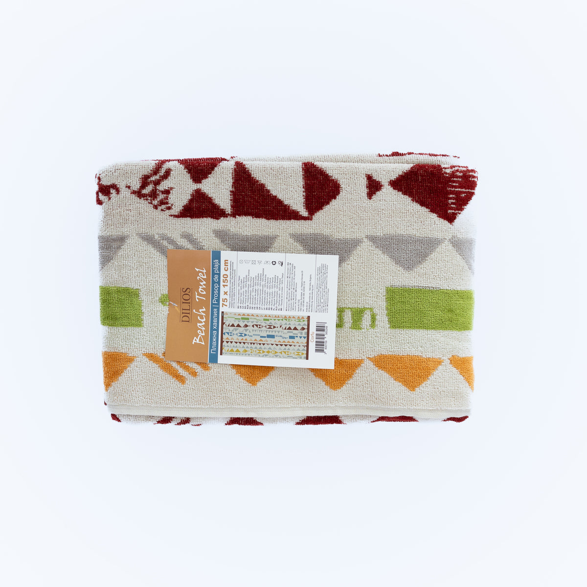 CORFU beach towel 100% Cotton 90/170 cm