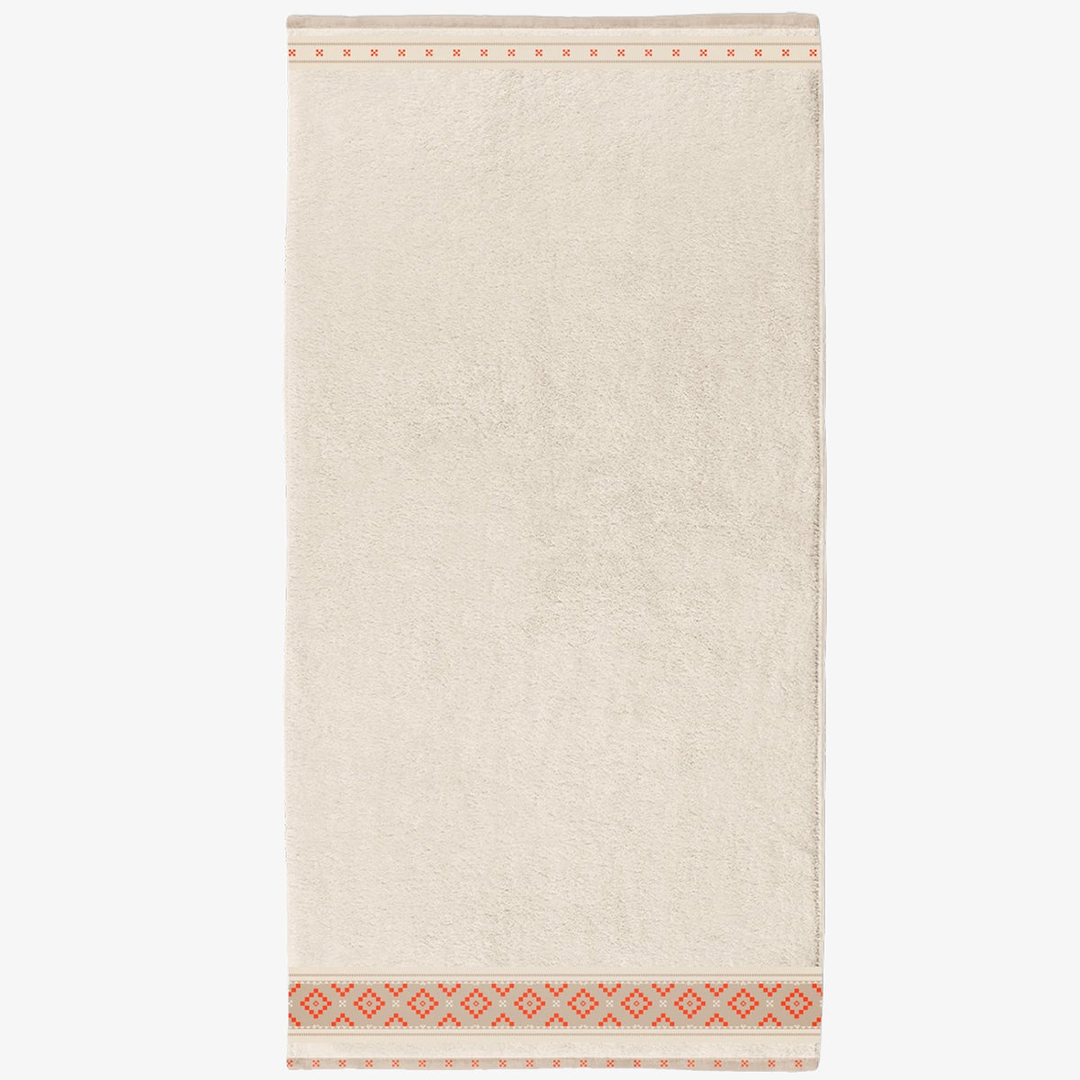 Bath towel FOLKLORE ECRU 100% micro cotton 70/140 cm