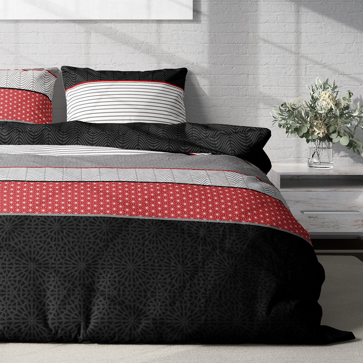 KYOTO bed linen 100% cotton ranforce 5 pieces