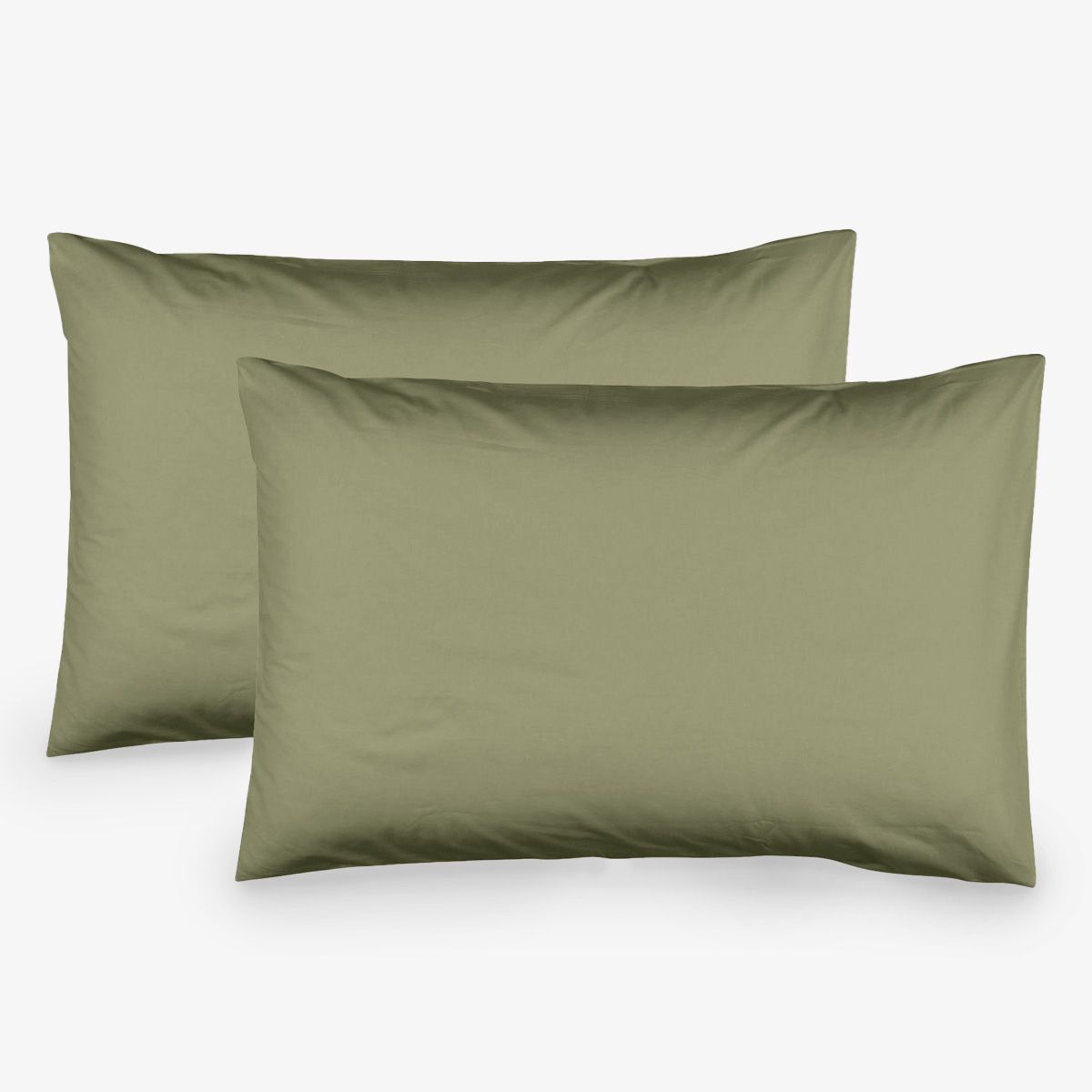 Set fete de perna uni VERDE NOU 100% bumbac ranforce 50/70 cm