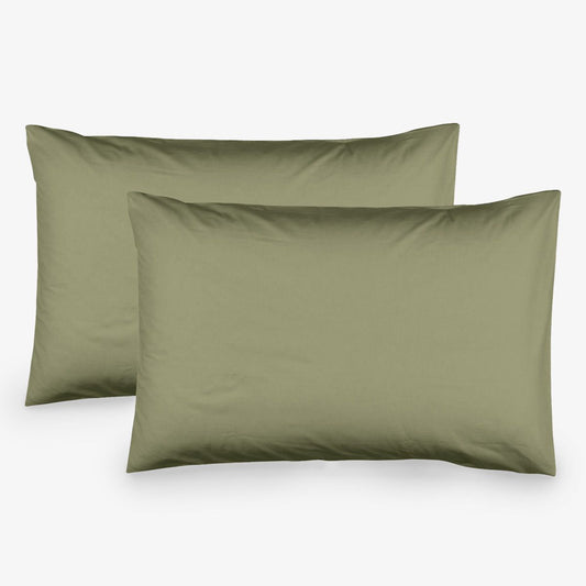 Set fete de perna uni VERDE NOU 100% bumbac ranforce 50/70 cm