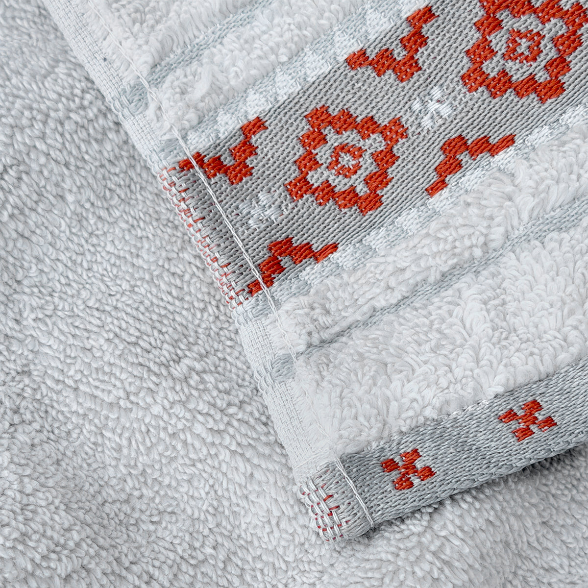 FOLKLORE GREY bath towel 100% micro cotton 70/140 cm