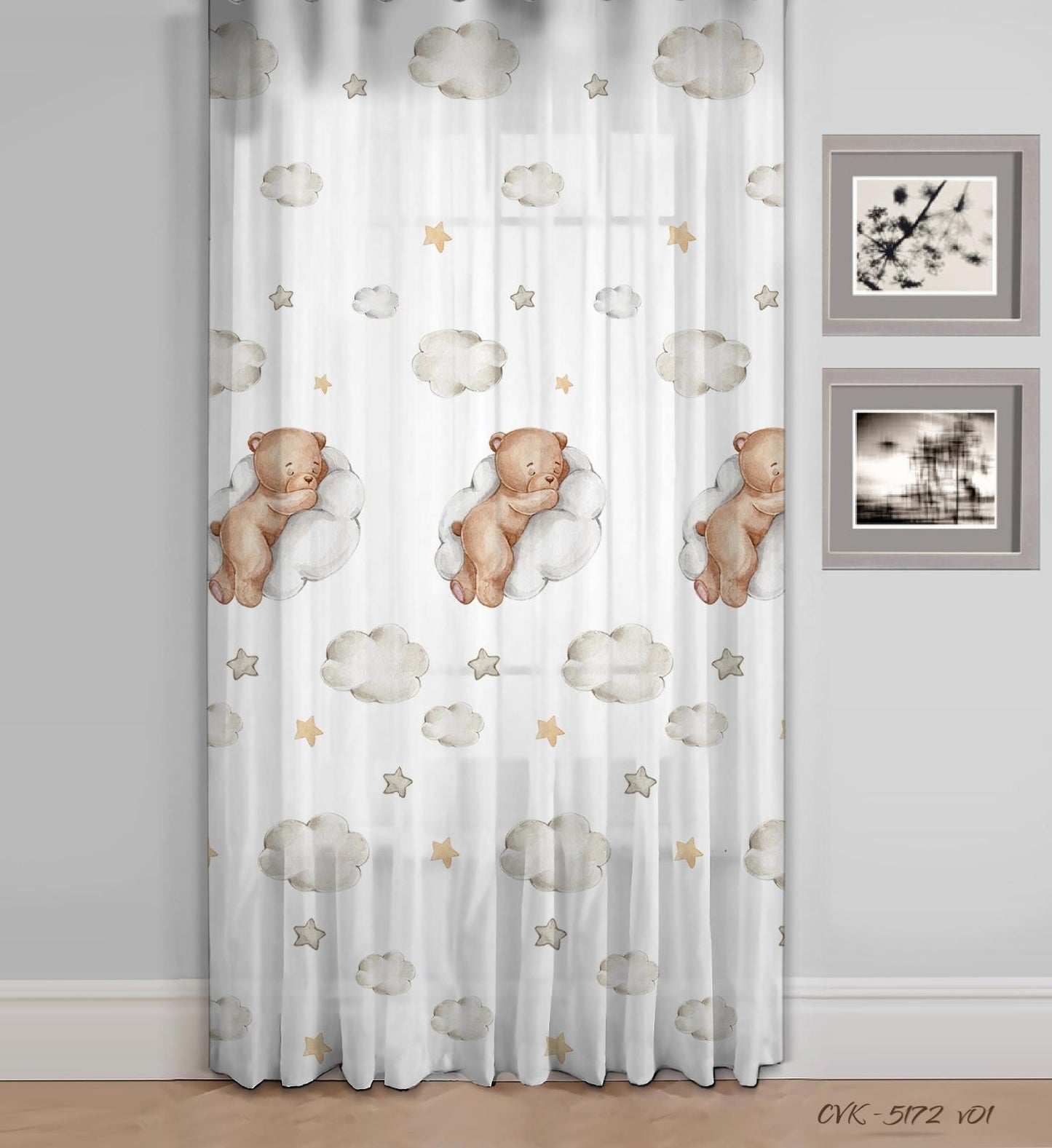 Perdea tip țesătură, din in