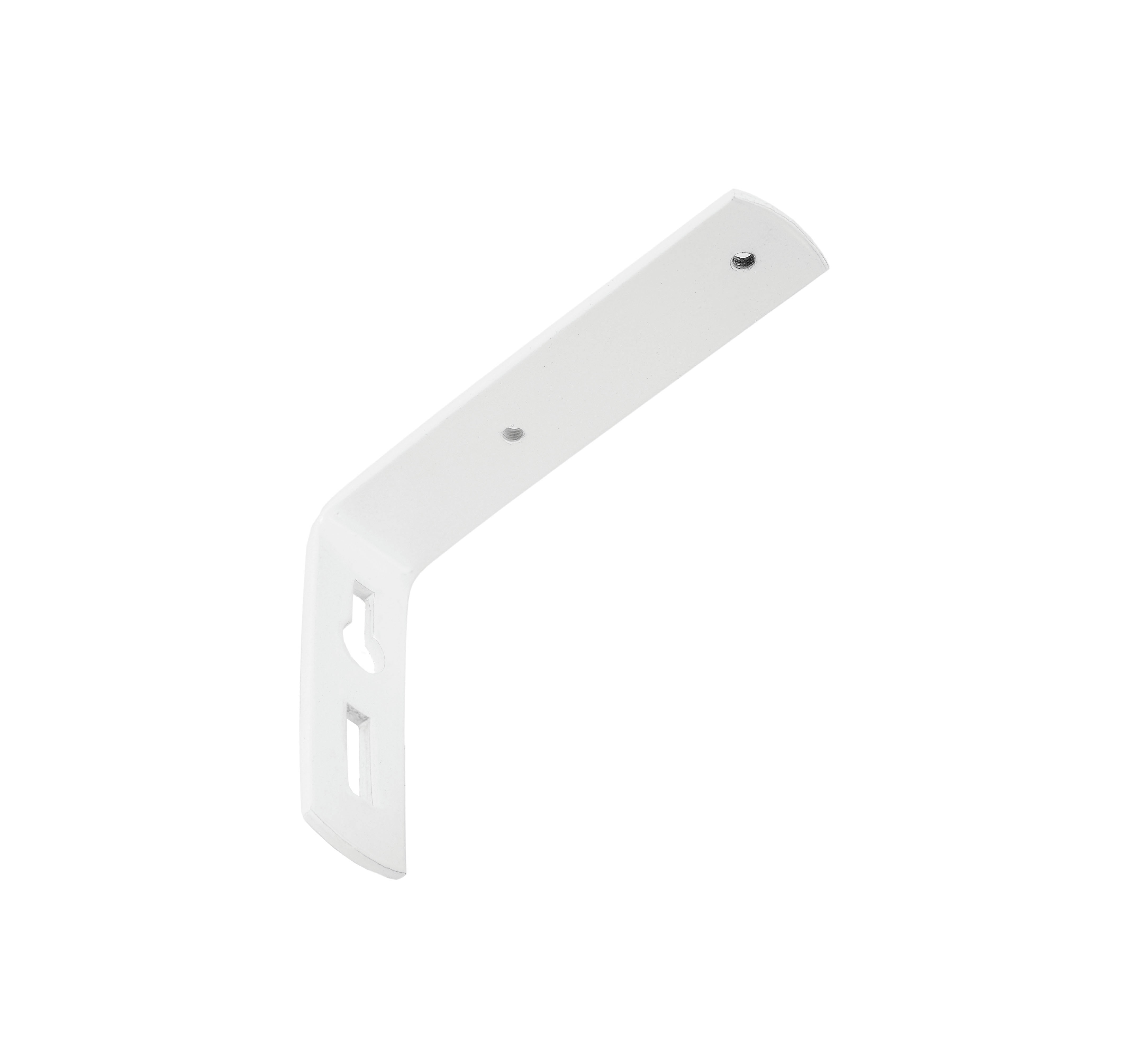 Consolă Decolino 01 pentru prinderea șinei în perete, aluminiu, alb, 10 cm