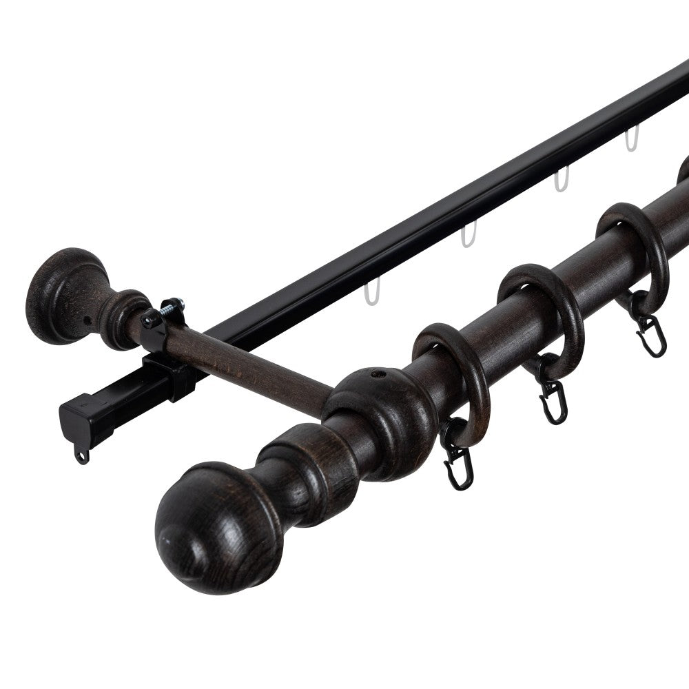 Galerie simpla lemn masiv Ares, nuanta wenge, 120 cm - SINA U INCLUSA