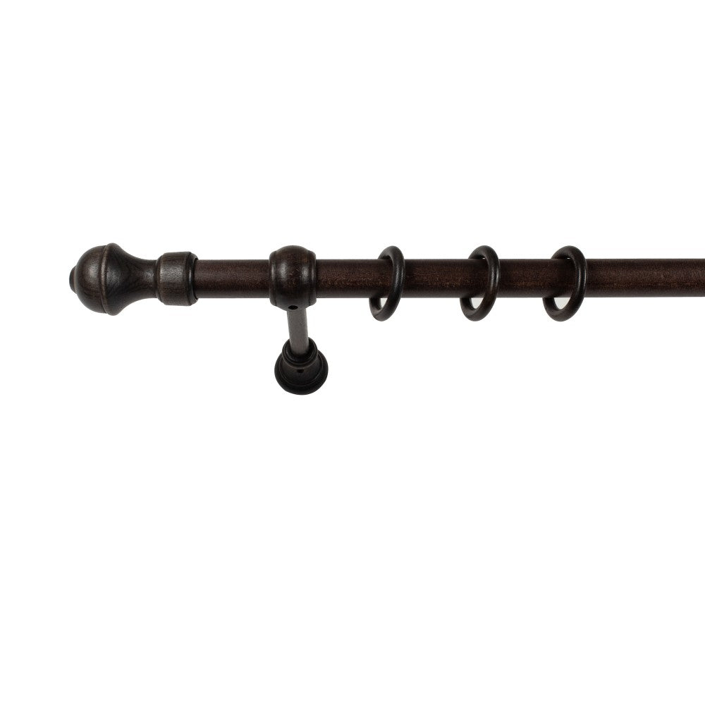 Galerie simpla lemn masiv Ares, consola standard, nuanta wenge, 140 cm - KIT COMPLET