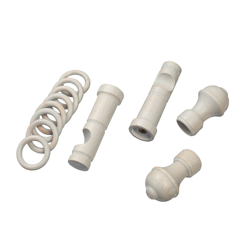 Galerie simpla lemn masiv Ares, consola moderna, nuanta gri-antic, 280 cm - KIT COMPLET