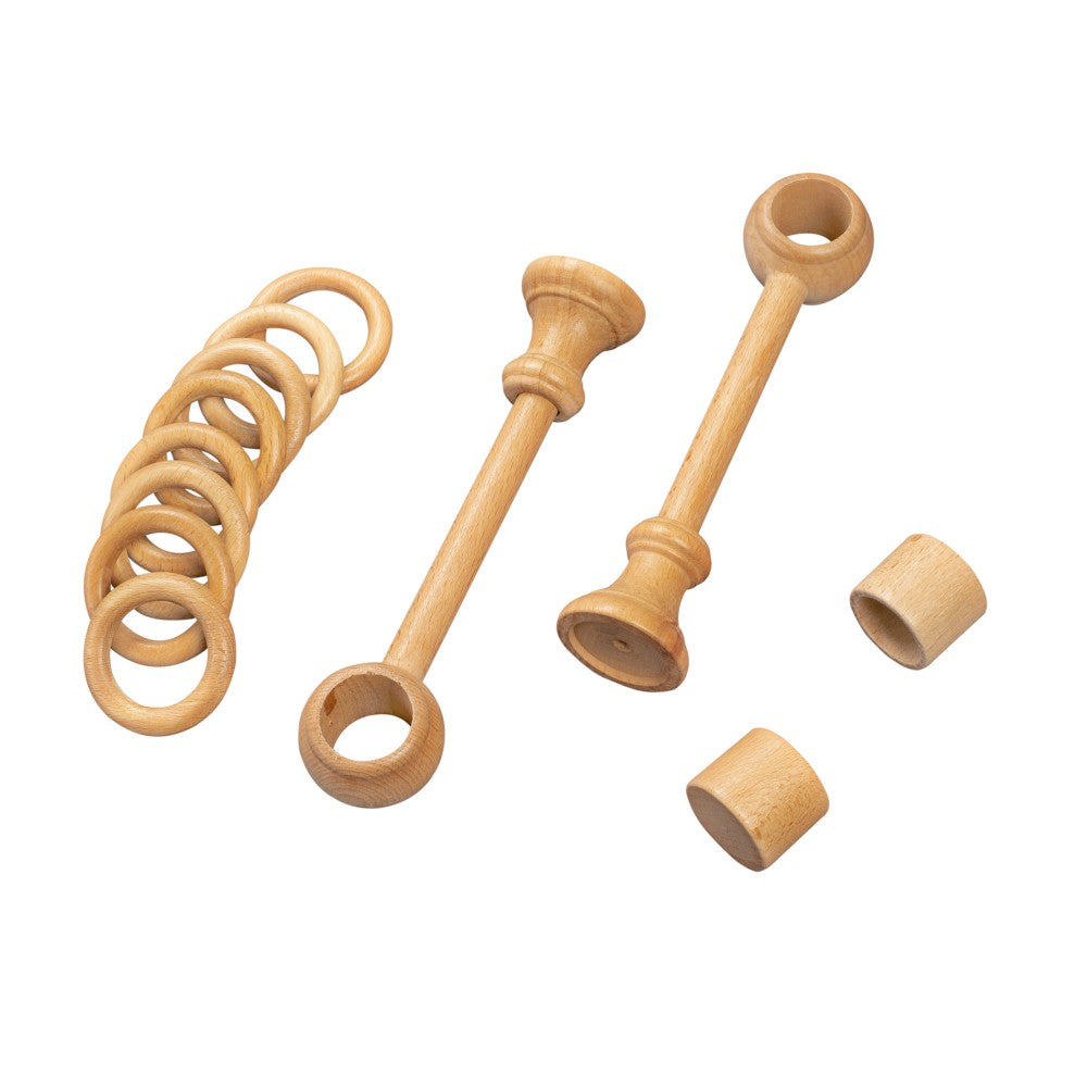 Galerie simpla lemn masiv Cafiro, consola standard, nuanta stejar, 160 cm - KIT COMPLET