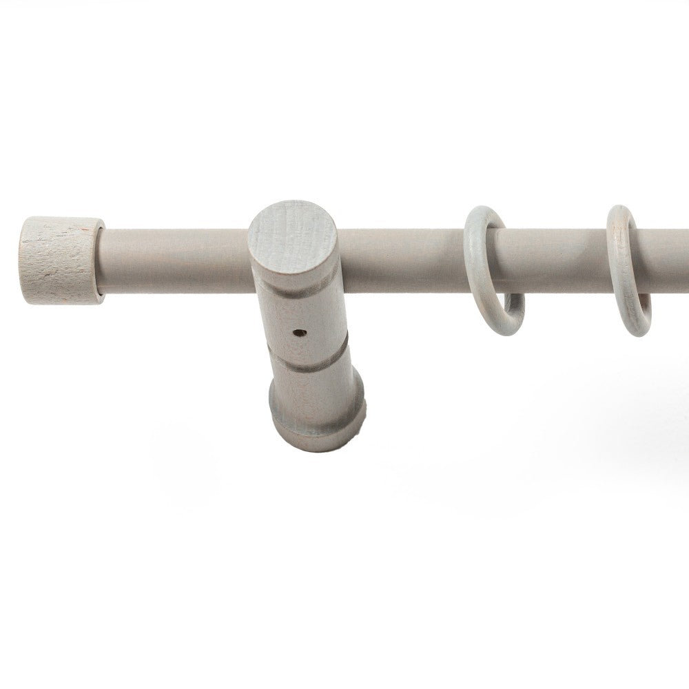 Galerie simpla lemn masiv Cafiro, consola moderna, nuanta gri-antic, 400 cm - KIT COMPLET