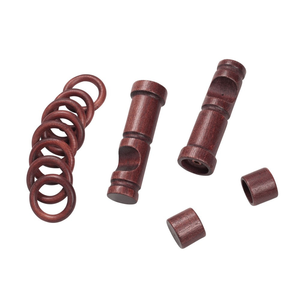 Galerie simpla lemn masiv Cafiro, consola moderna, nuanta mahon, 360 cm - KIT COMPLET