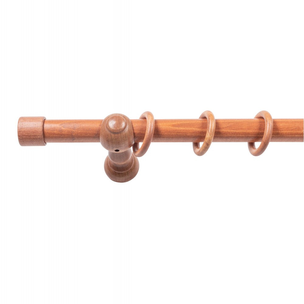 Galerie simpla lemn masiv Cafiro, consola clasica, nuanta cires, 240 cm - KIT COMPLET