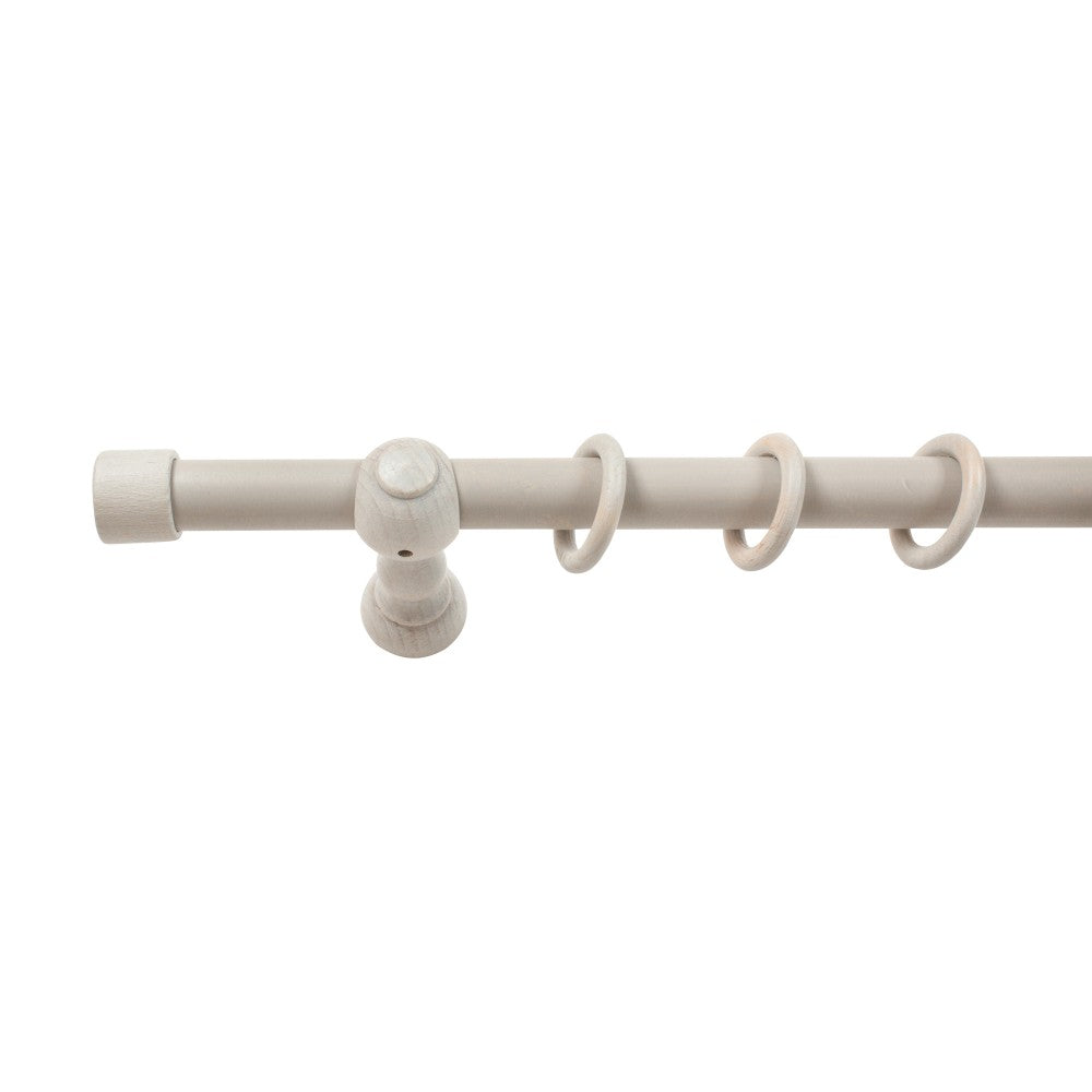 Galerie simpla lemn masiv Cafiro, consola clasica, nuanta gri-antic, 120 cm - KIT COMPLET