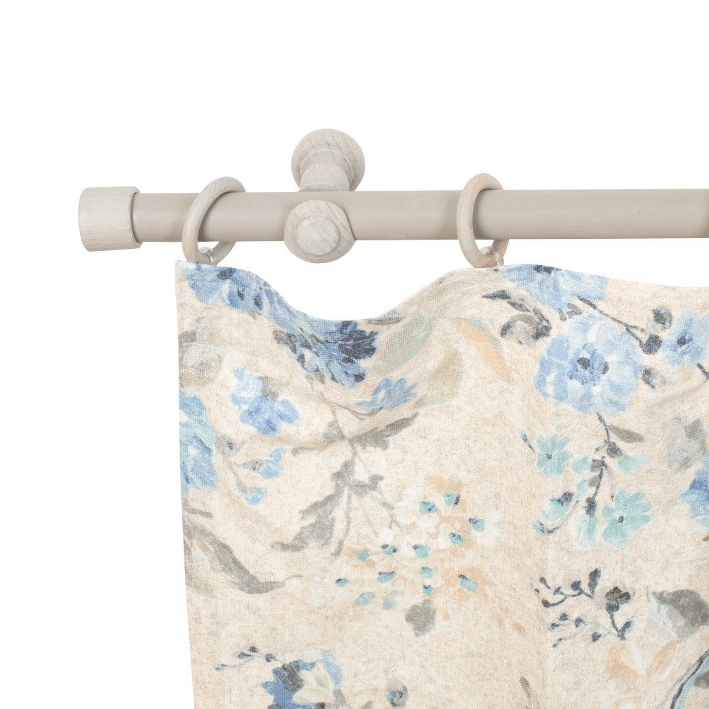 Galerie simpla lemn masiv Cafiro, consola clasica, nuanta gri-antic, 140 cm - KIT COMPLET