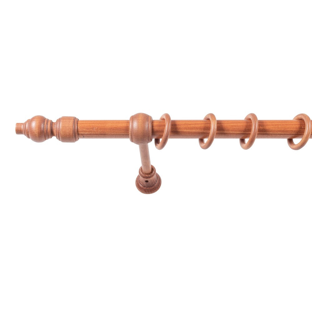 Galerie simpla lemn masiv Filigrano, consola standard, nuanta cires, 260 cm - KIT COMPLET